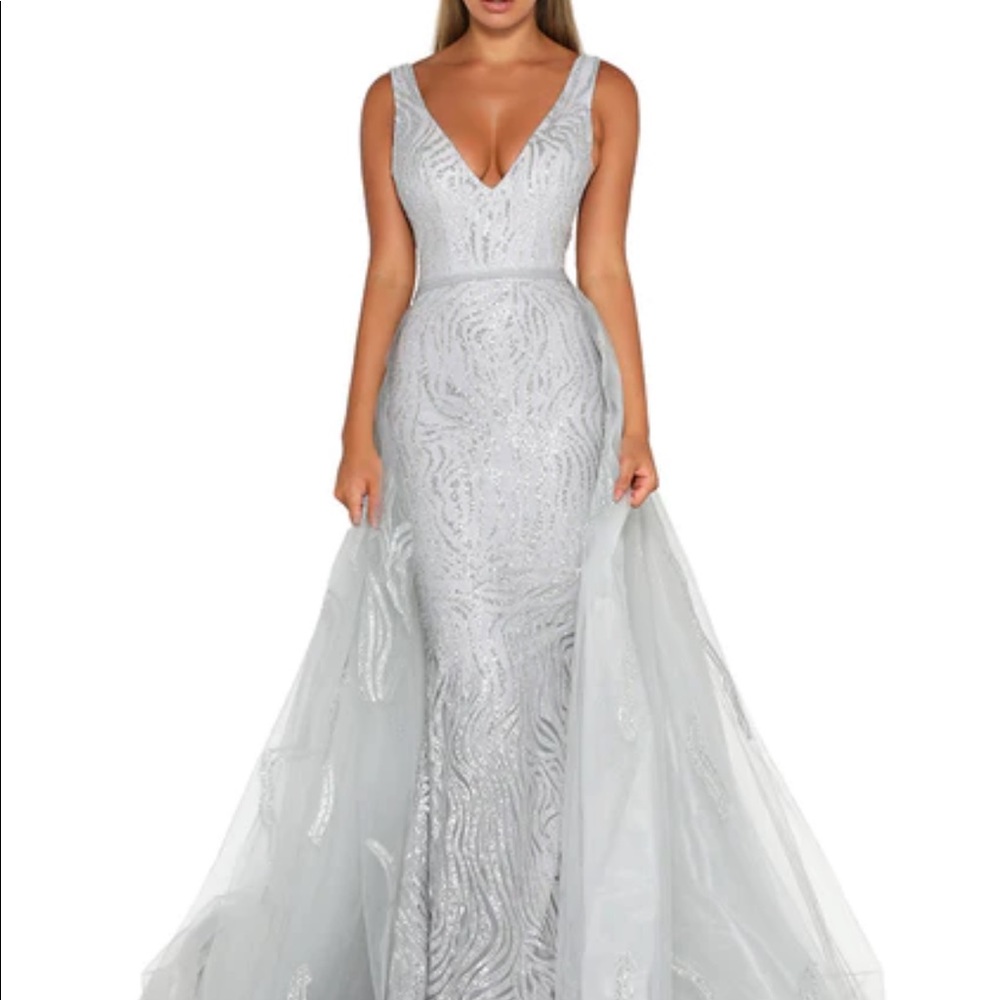 Portia and Scarlett 1701 glitter gown